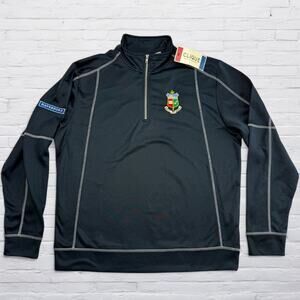 Haverford College 1/4 Zip Pullover Mens Large Clique Performance Shirt Crest